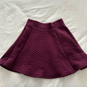 Plum purple skater skirt.